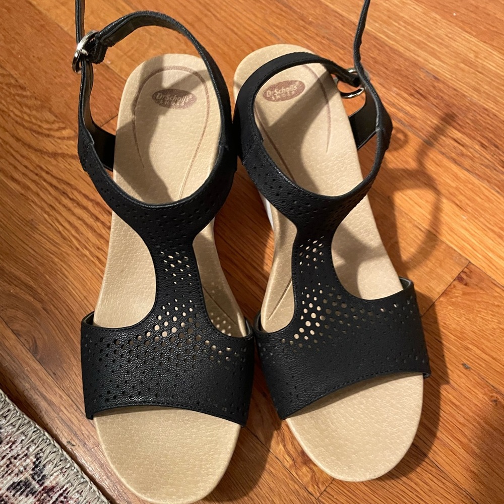 Dr Scholls Selma Black Wedge 6.5